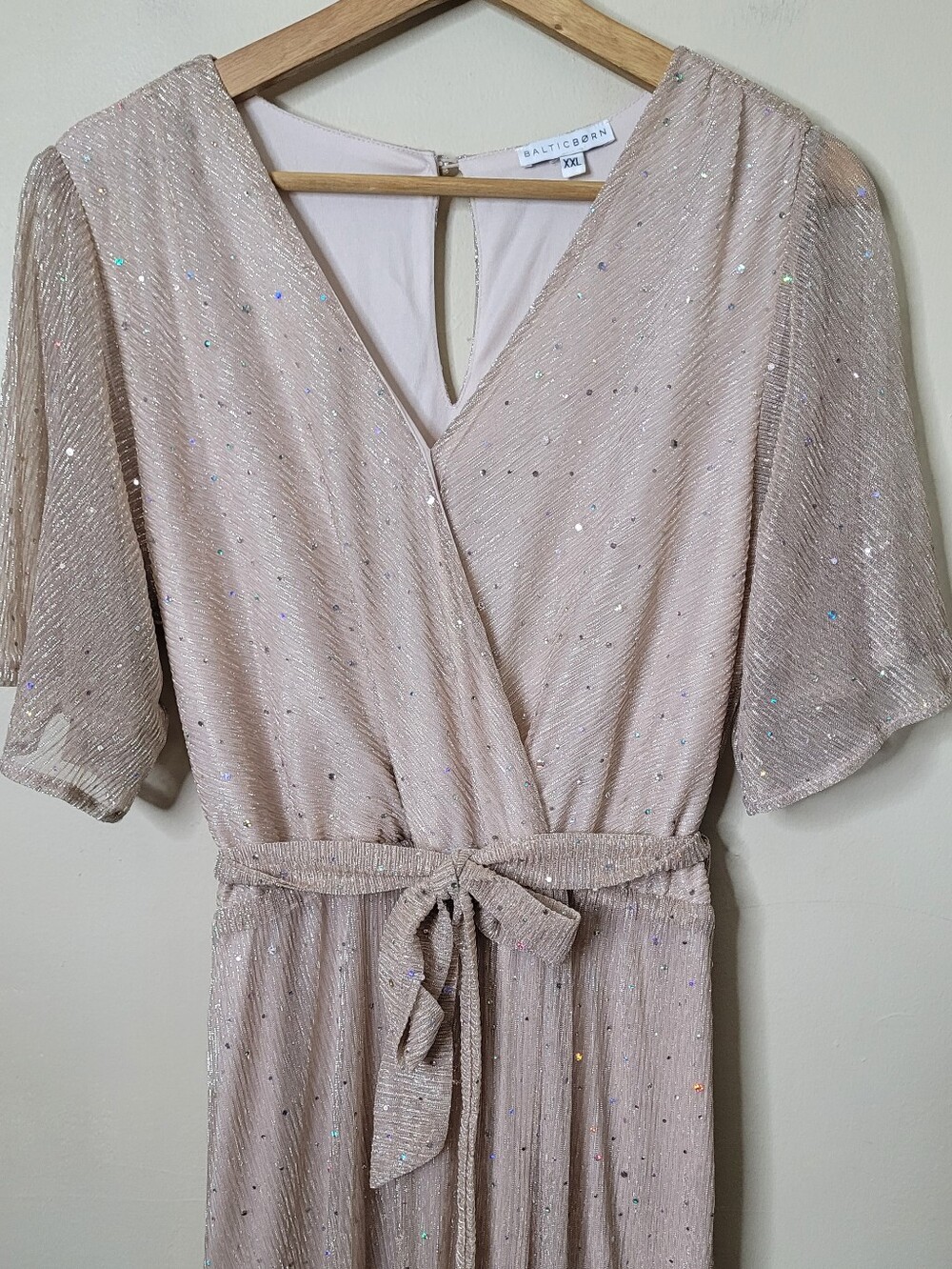 Baltic Born Grace Sparkle Gown In Champagne - Picture 3 of 13